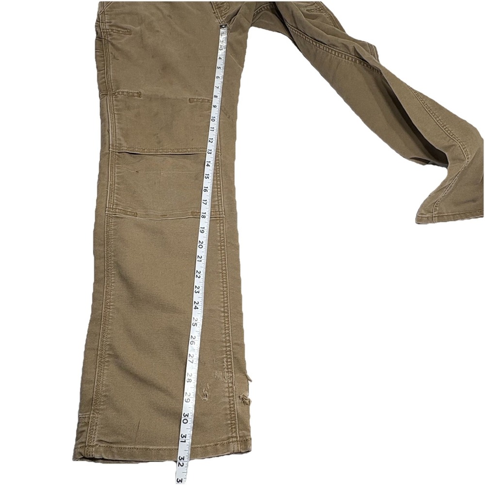 Ariat Rebar M4 DuraStretch Pants Mens 30x32 Khaki Low Rise Boot DOUBLE KNEE Work - Picture 7 of 10
